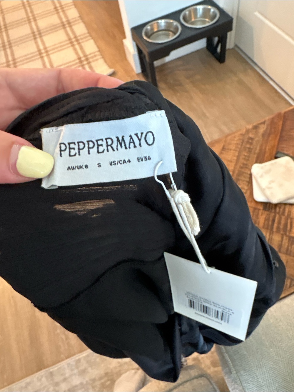Peppermayo Black Halter Ruffled Mini Dress - Picture 6 of 7